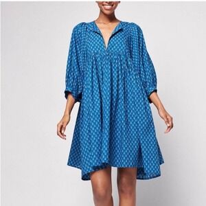 Faherty Lyla Cotton Mini Dress Small